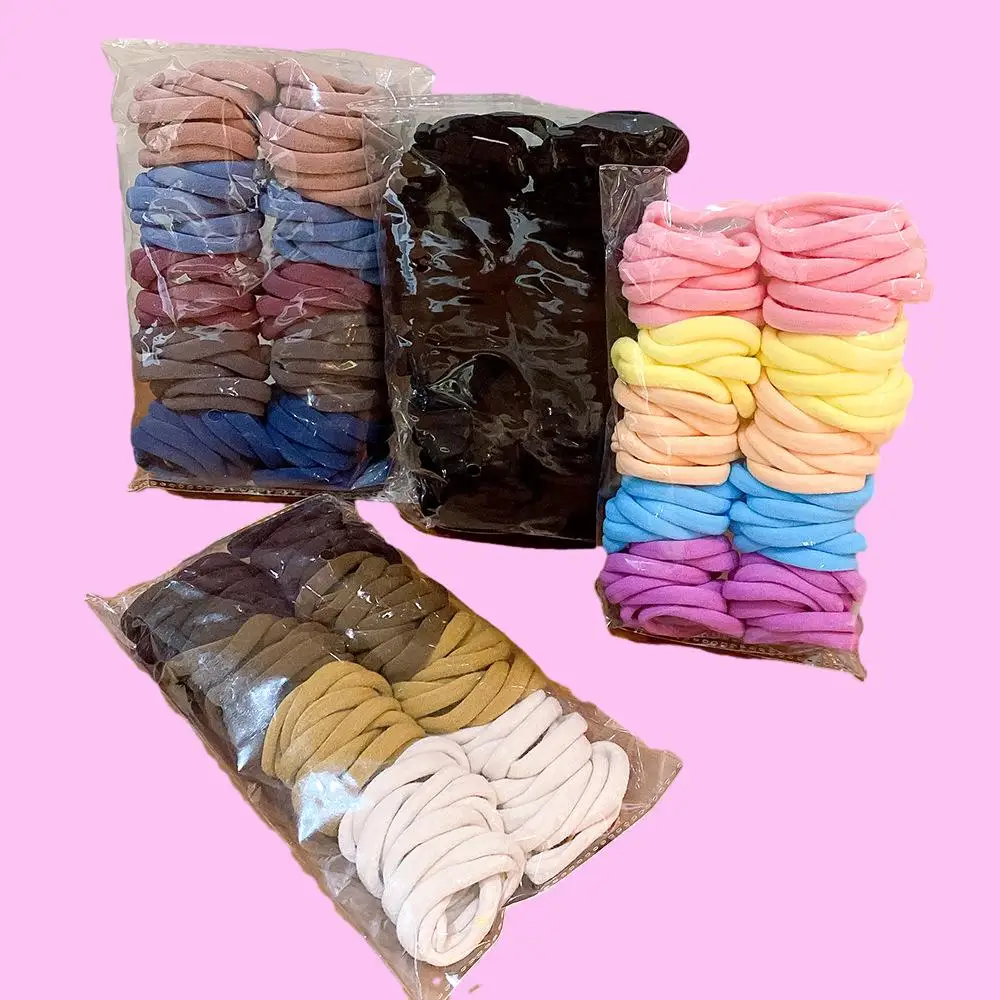 RSB 5cm Hair Tie Colourful Hair Tie No Damage Spandex Nylon Elastic Hair Tie