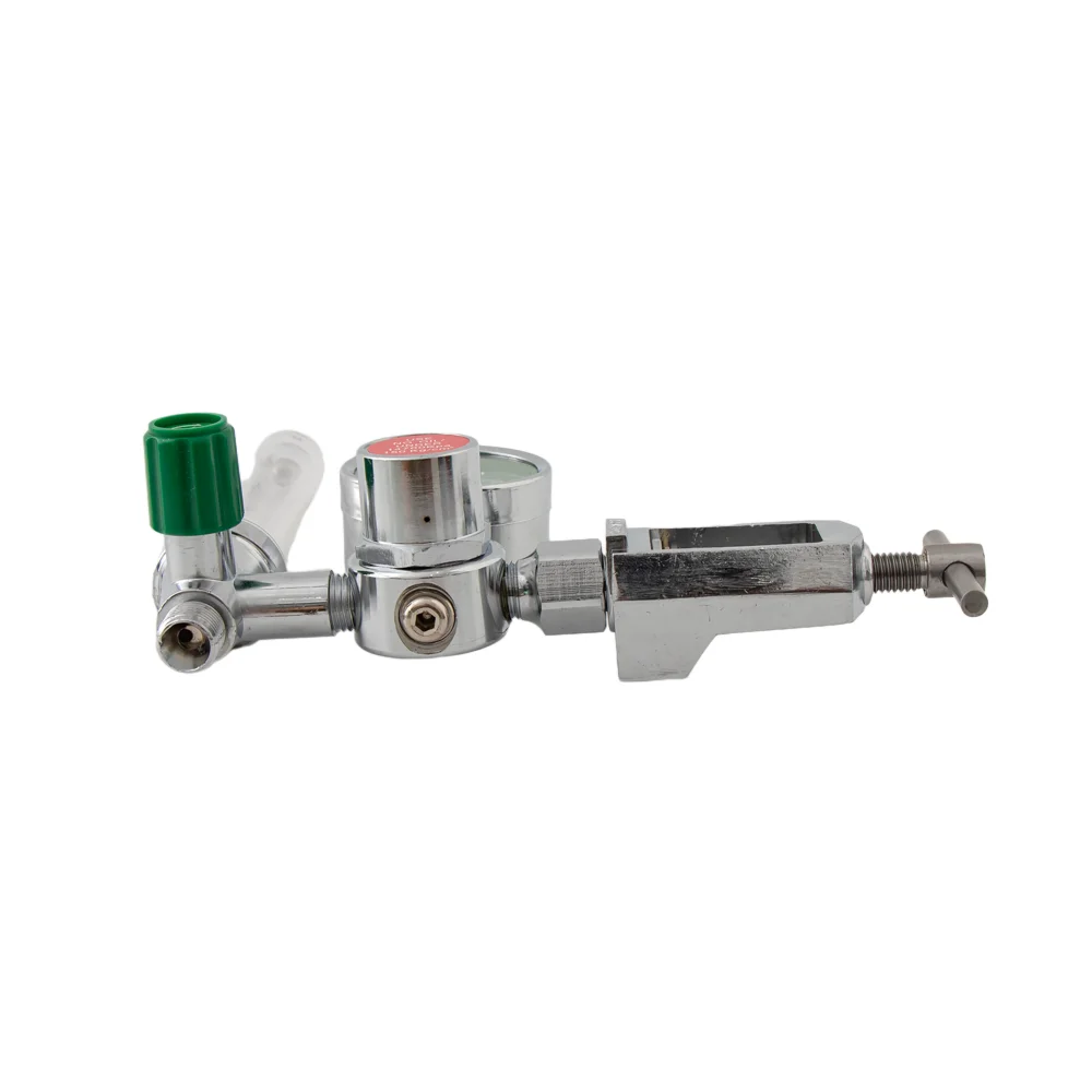High quality medical gas pressure regulator gauge oxygen regulator with humidifier bottle