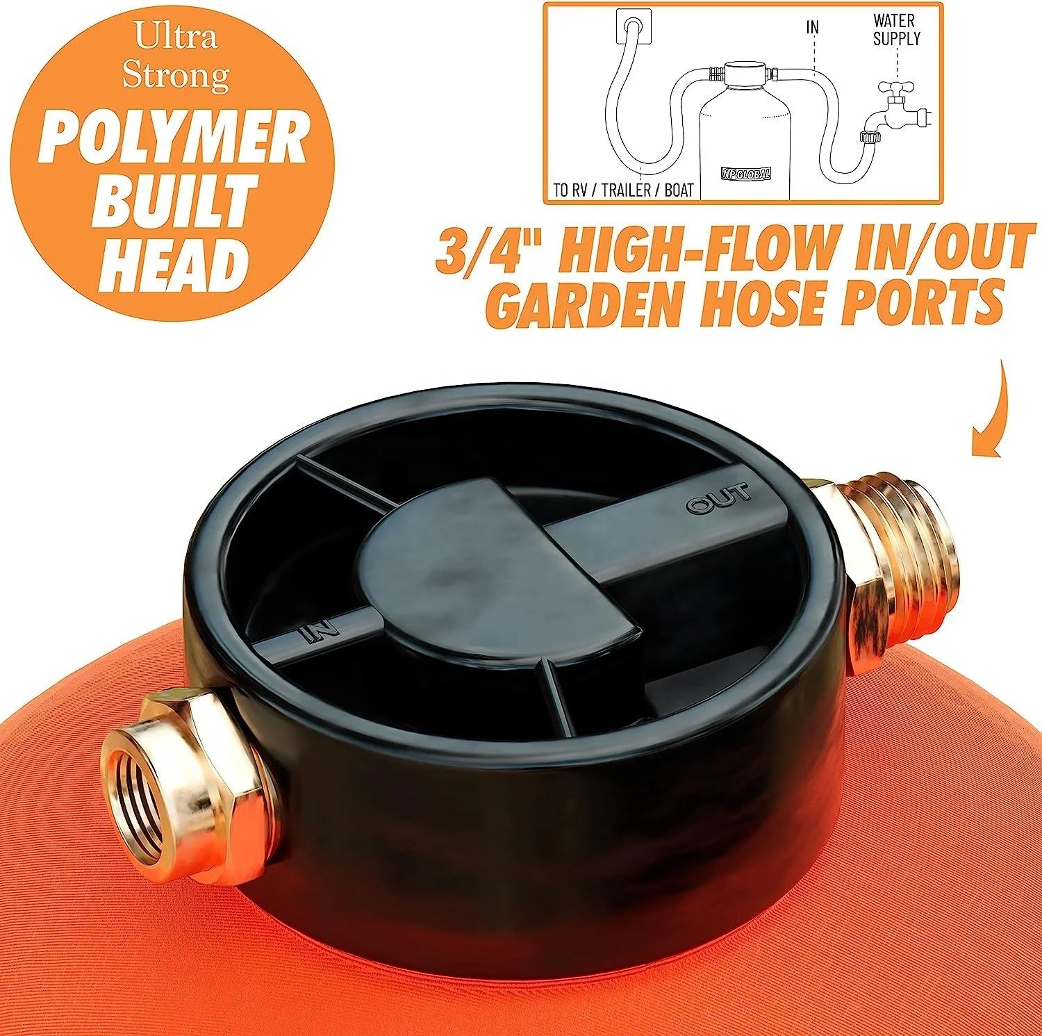 Portable Grain RV Water Softener 16,000 Grain RV Water Softener for RV