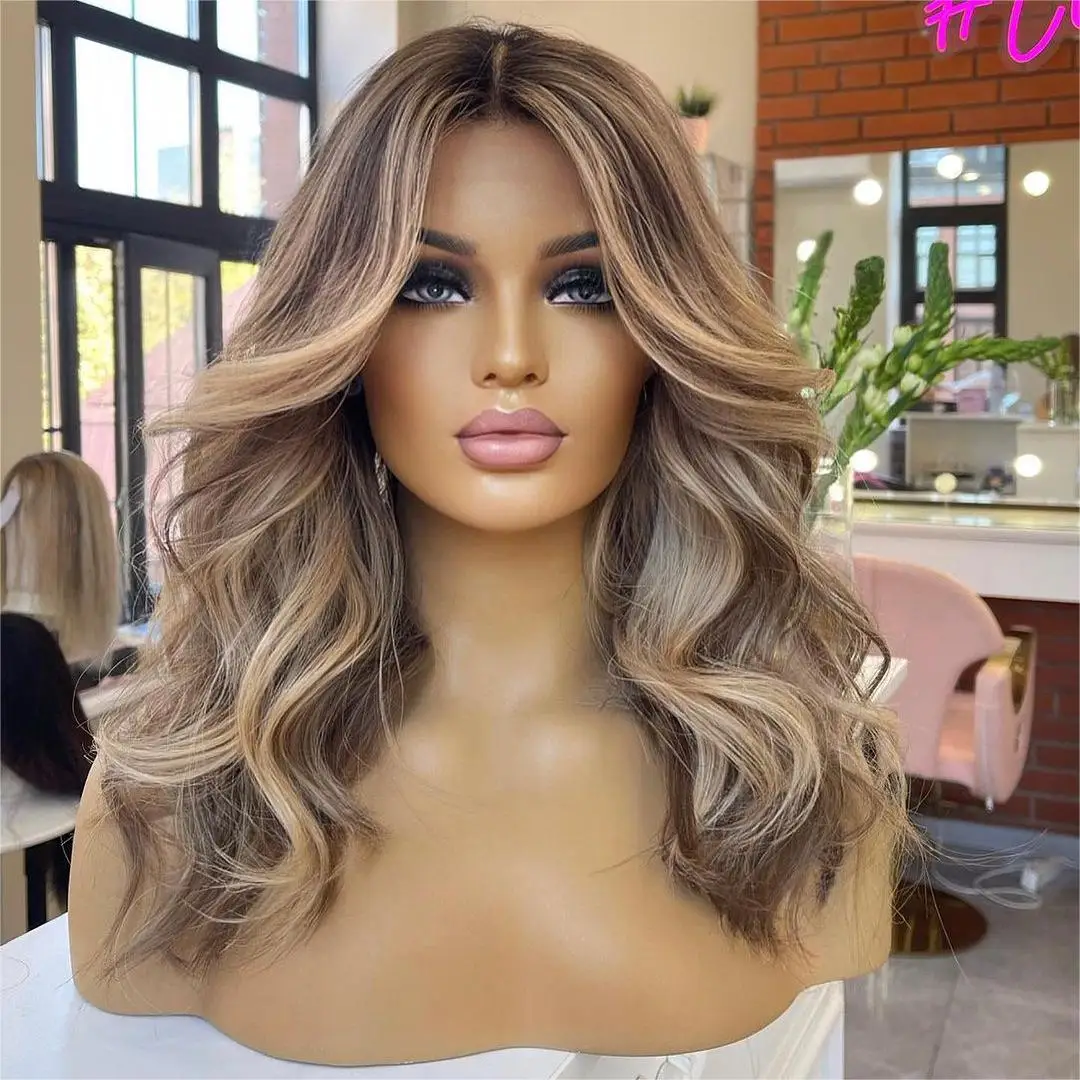 zhensili top European Human Hair Lace ash Blonde HD Full Lace Net Topper 8x8 Swiss Lace Toupee for white girl