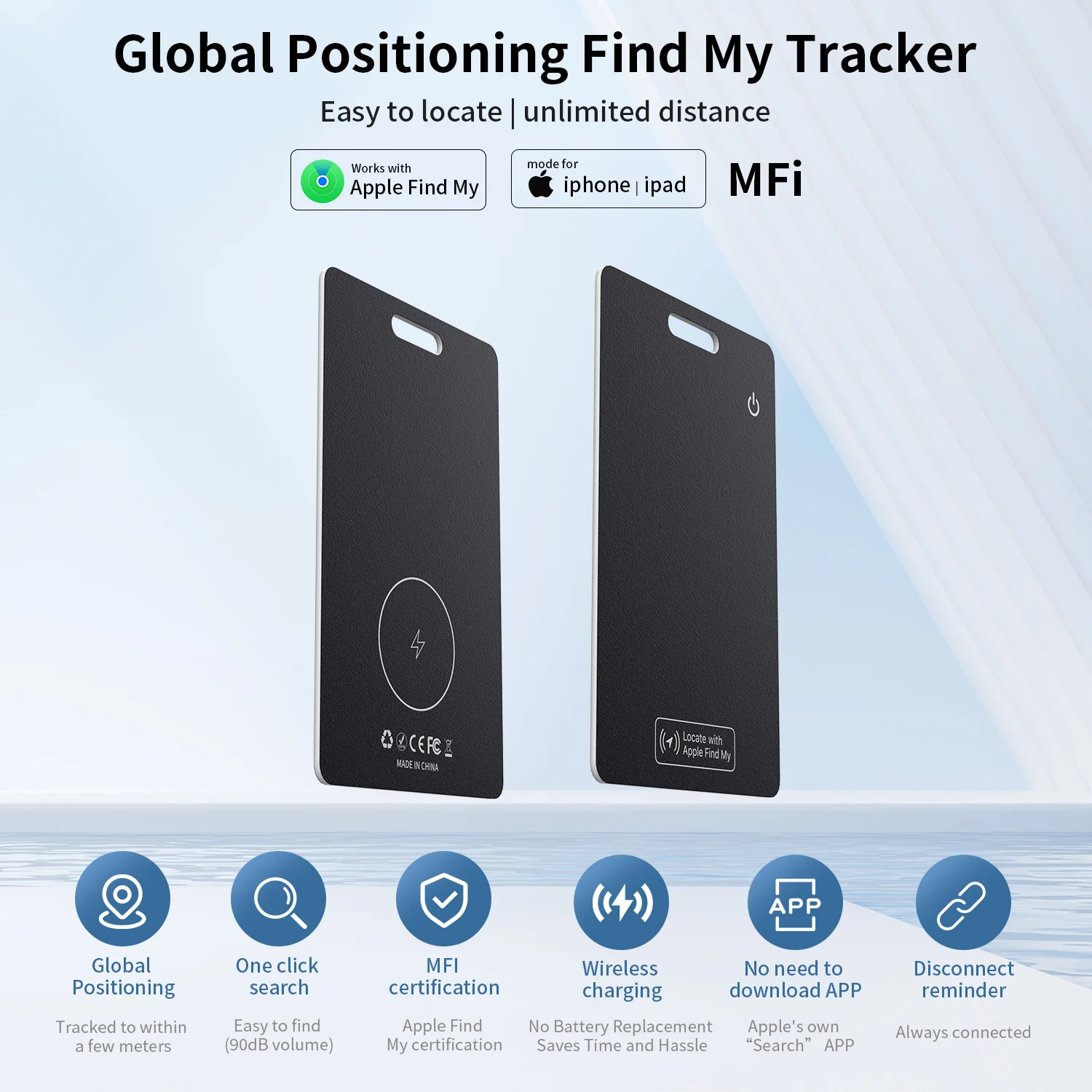 Smart wallet Find My air tag accessories for dog collar holder case pet waterproof air tag card