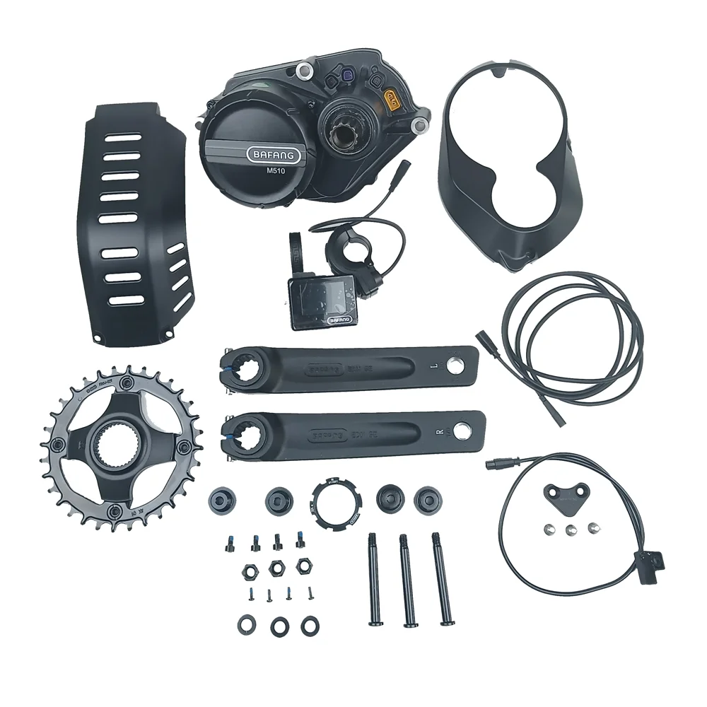 Bafang 36v 43v 48v 250w Mid Mount Bicycle Conversion Kit M510 Mid Motor Ebike Conversion Kit Bike Accessories with DP C245.CAN