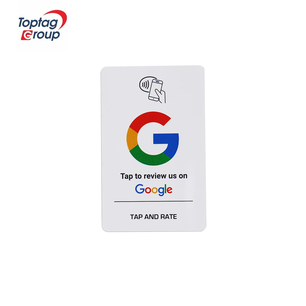 CMYK Printing 13.56Mhz Google Review Card White Rfid Card RFID NFC Card