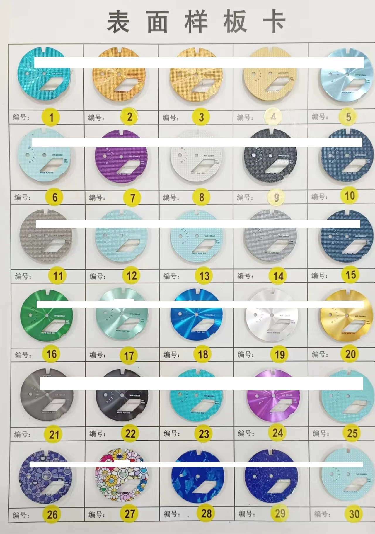 wholesale custom green blue dial for Casio gshock ga2100 watch mod Kit