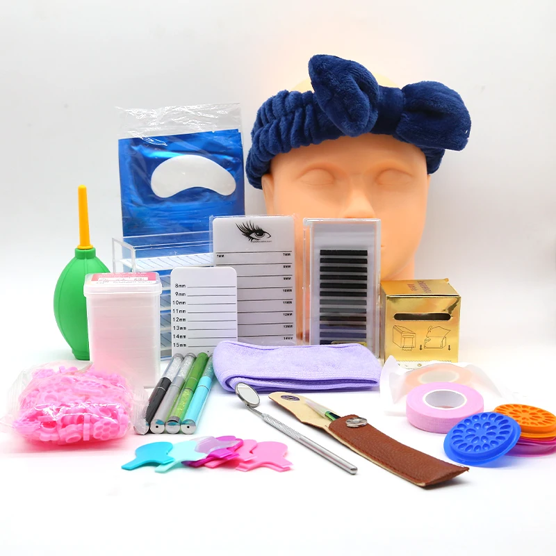 Eyelash Extension Training Kit Eye Lash Kit Lashkit Training Set For Eyelash Beauty Makeup Tool Salon Bag Lash Kits