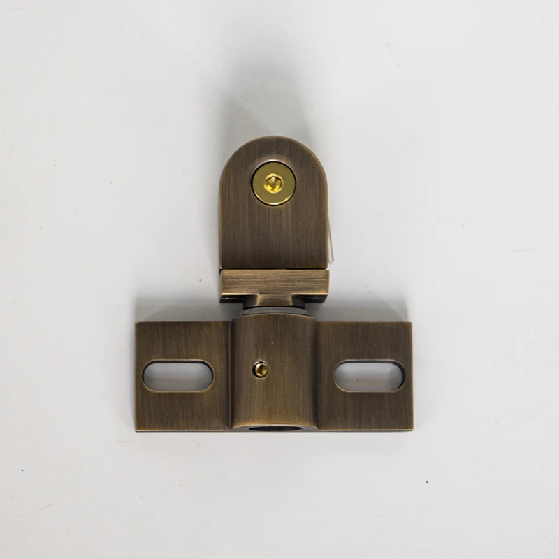 Hydrorelax Zinc alloy Brushed bronze Shower Glass Clamp Straight Corner Clamp Wall to Glass Mount Clamp