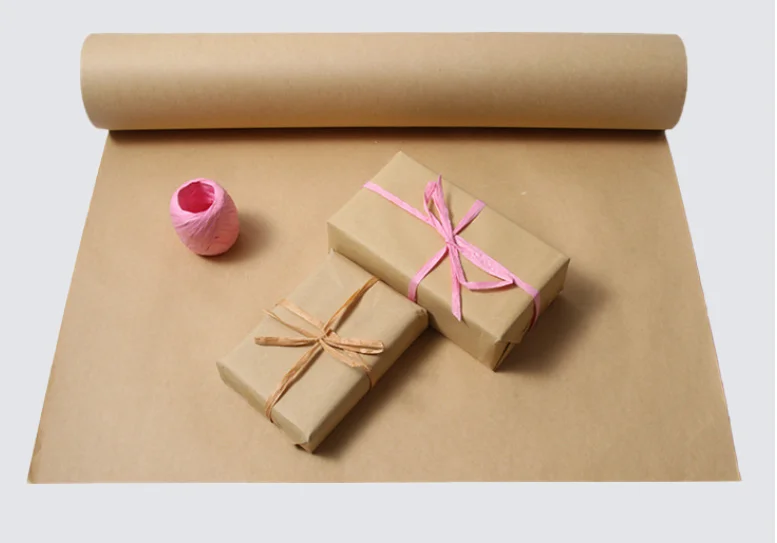 qiyin packaging kraft paper roll white kraft paper roll near me cheap kraft paper roll