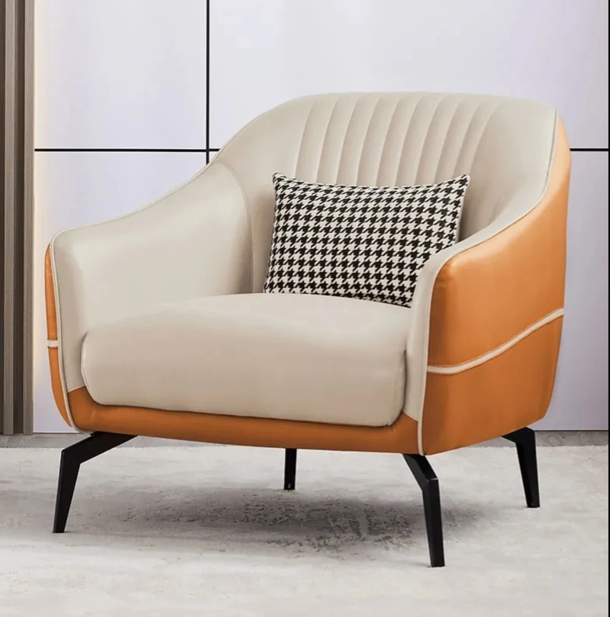 Nordic light luxury leisure business hotel rest area office negotiating table and chair Sectional salon Furniture Waiting Sofa