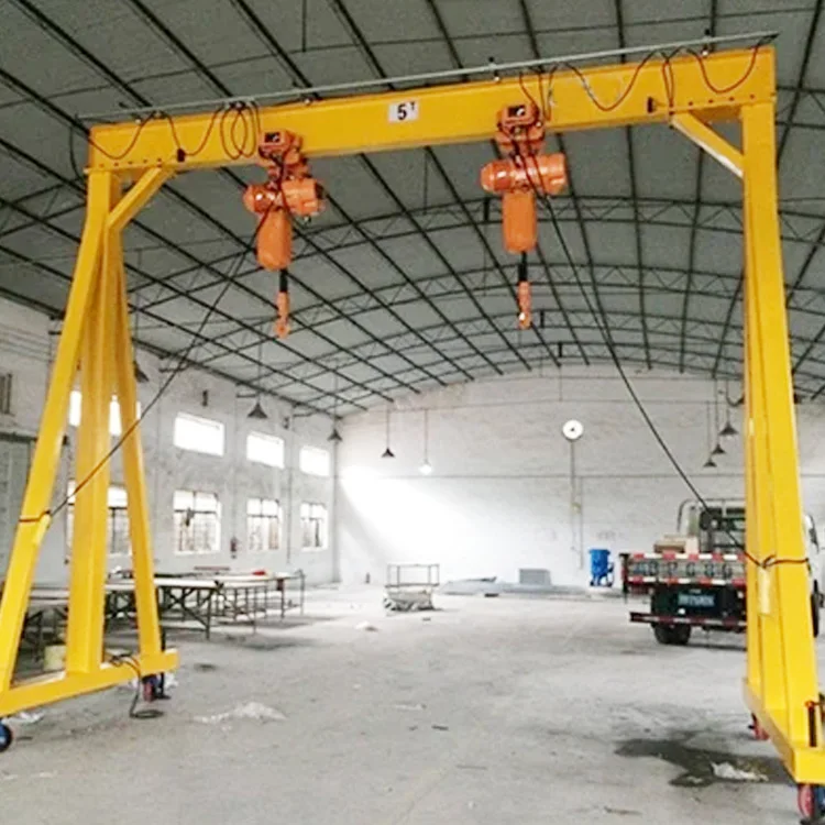 Small Mobile Portable Gantry Crane 3M 8 Ton Gantry Crane For Sale