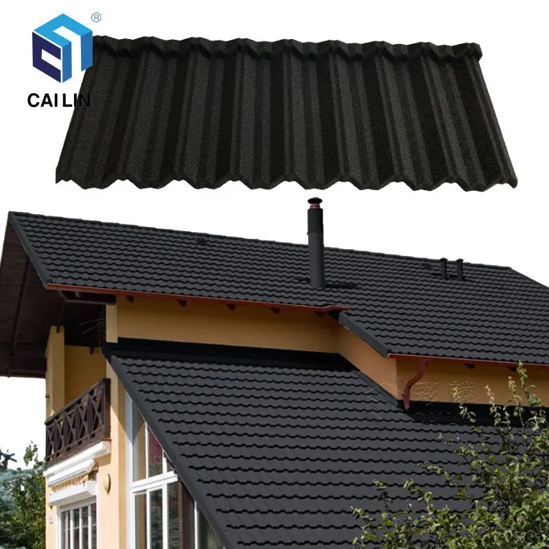 North America Hot Sale Metal Building Materials Stone Coated Galvanized Zinc Roofing Panels Roof Tiles For Apartment