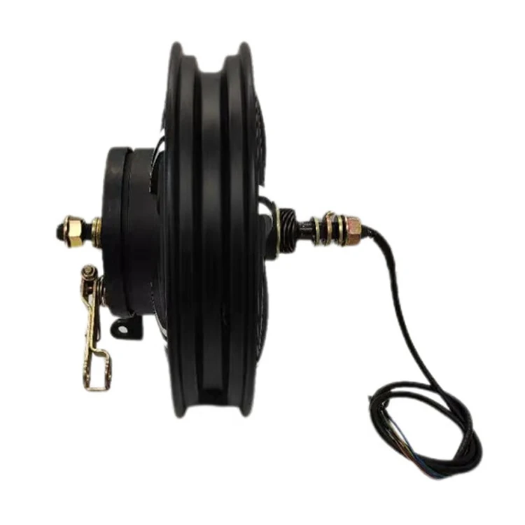 14 Inch Brushless Gearless 36V 48V 60V 350W 500W Drum Brake Rear Hub Motor for Electric Bicycle