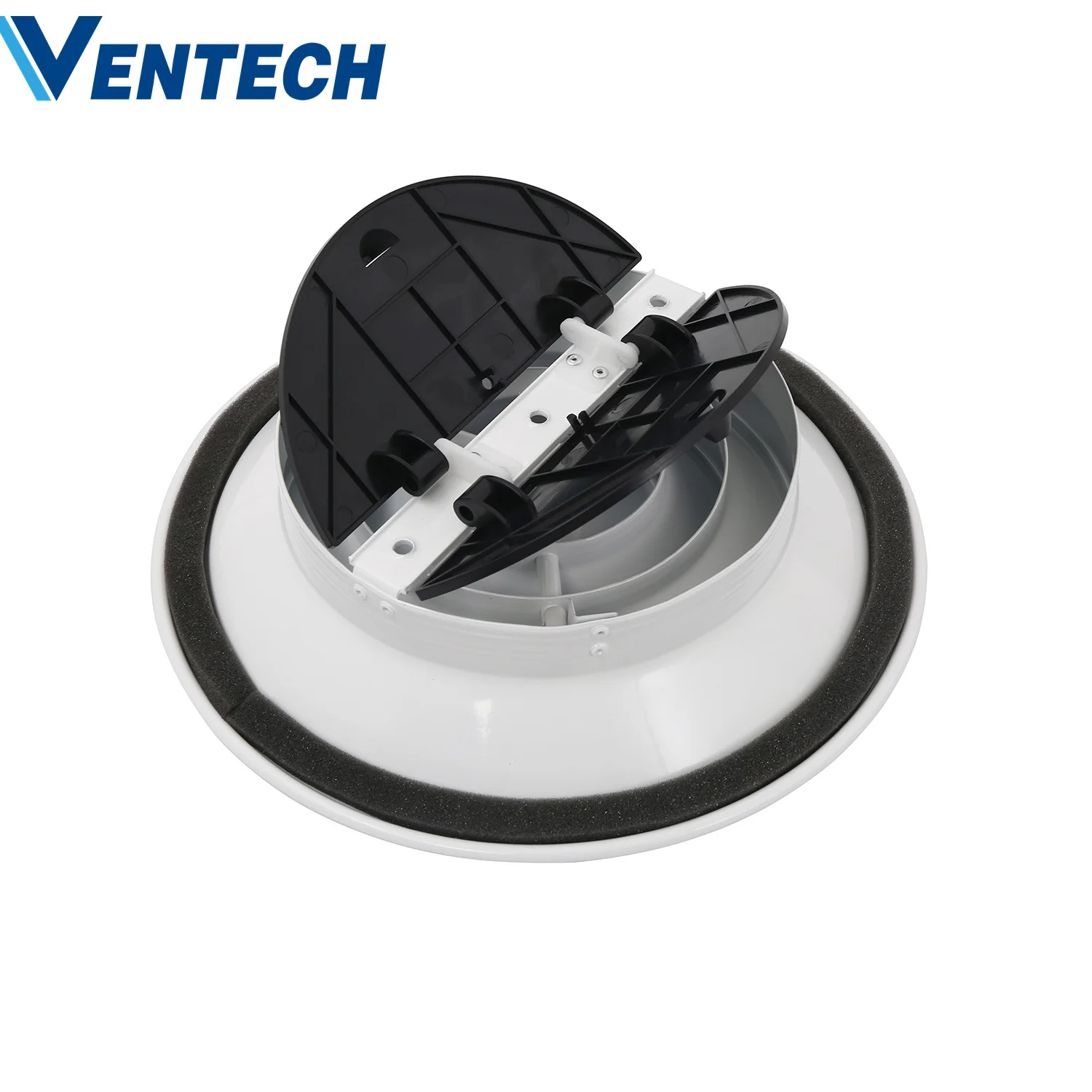 Ventech Hvac System Aluminum Circular Ceiling Air Outlet Diffuser With Plastic Damper