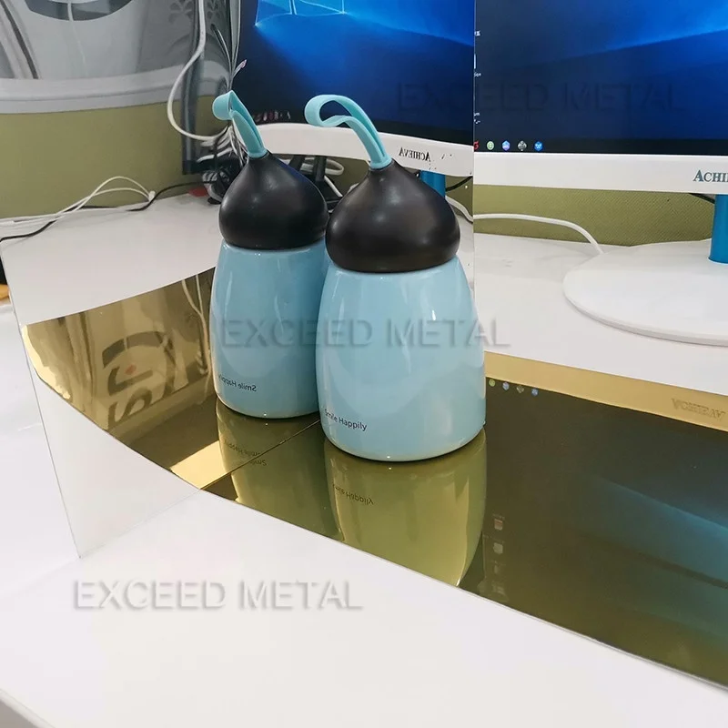 Stainless Aluminium Steel  Mirror Finish Decorative Sheet Plate for wall panel elevator decoration