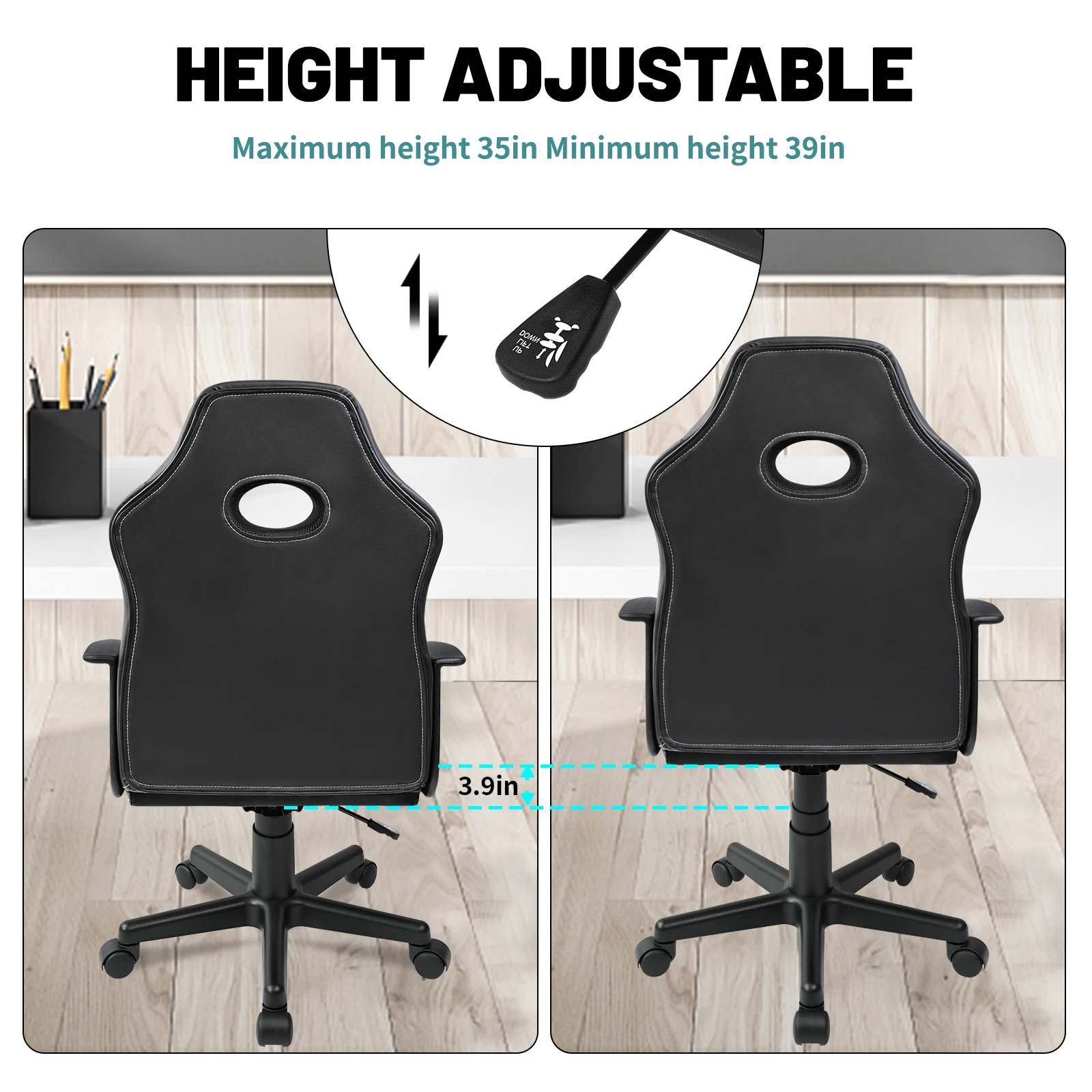 Factory Low Price Leather Small OEM  Ergonomic Racer   Gaming Chair