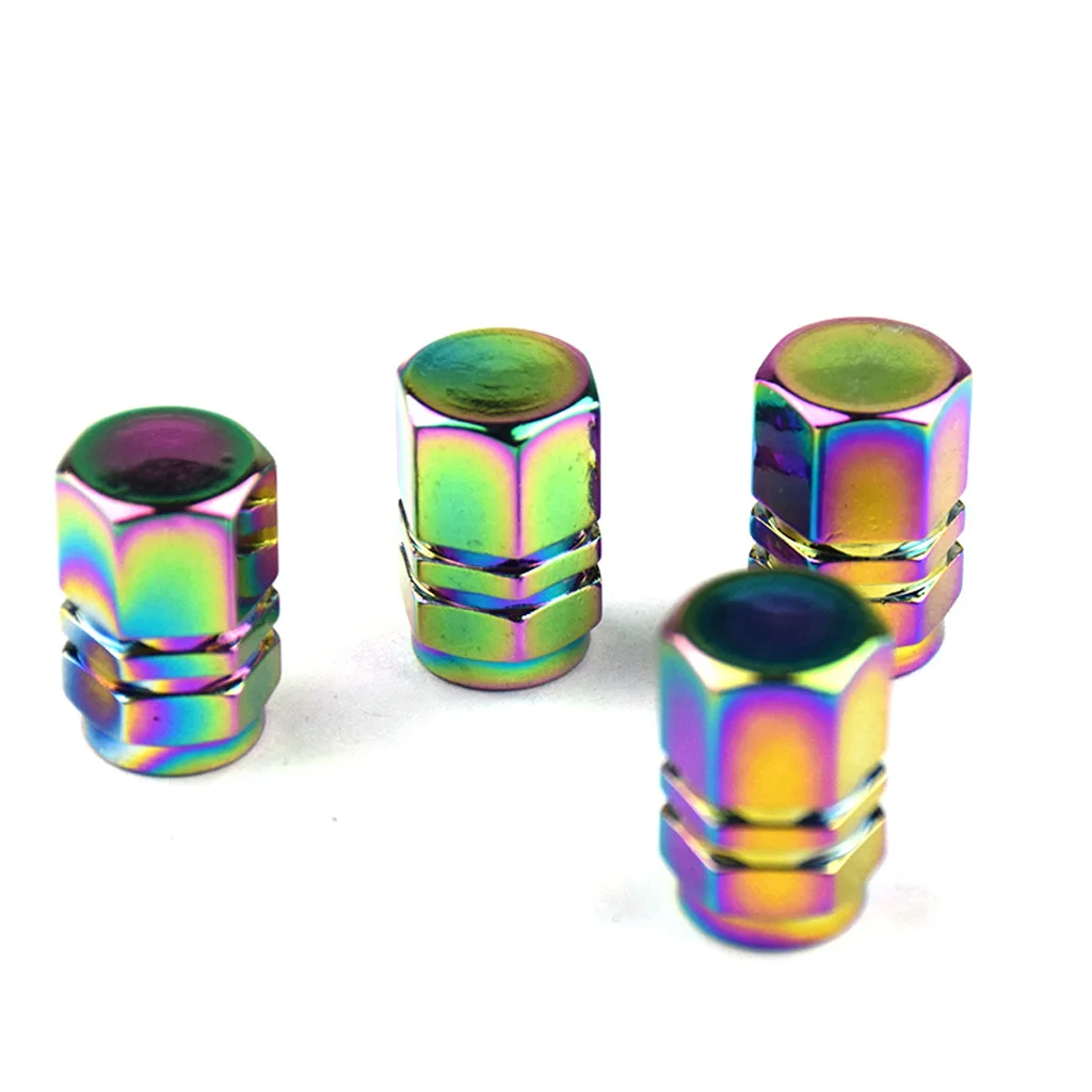 Vtogether V00005702 8pcs set Best seller aluminum Rainbow valve caps rainbow