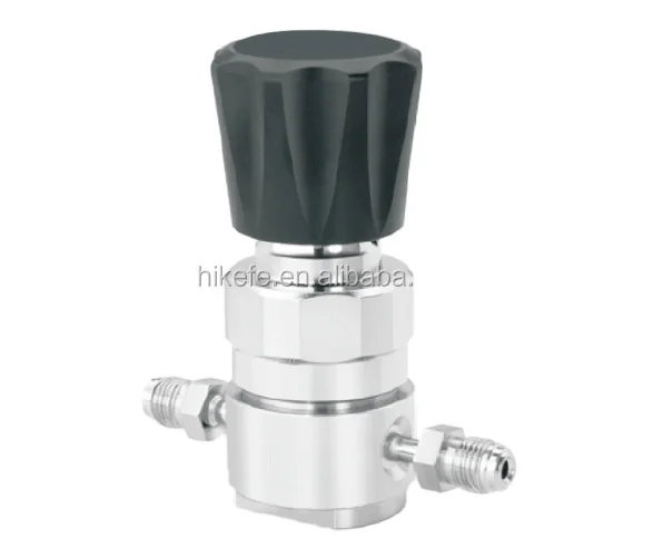 Hikelok High Pressure 3500 psi Stainless Steel Ultrahigh Purity 1/4' Female NPT Reducing Regulator