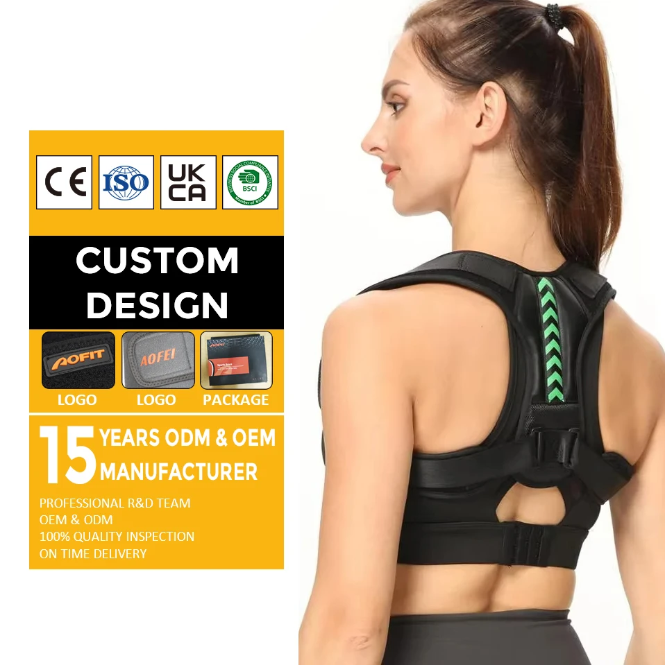 Back strap posture corrector for Women and Men Adjustable Upper Brace Breathable Back Support straightener corrector de postura