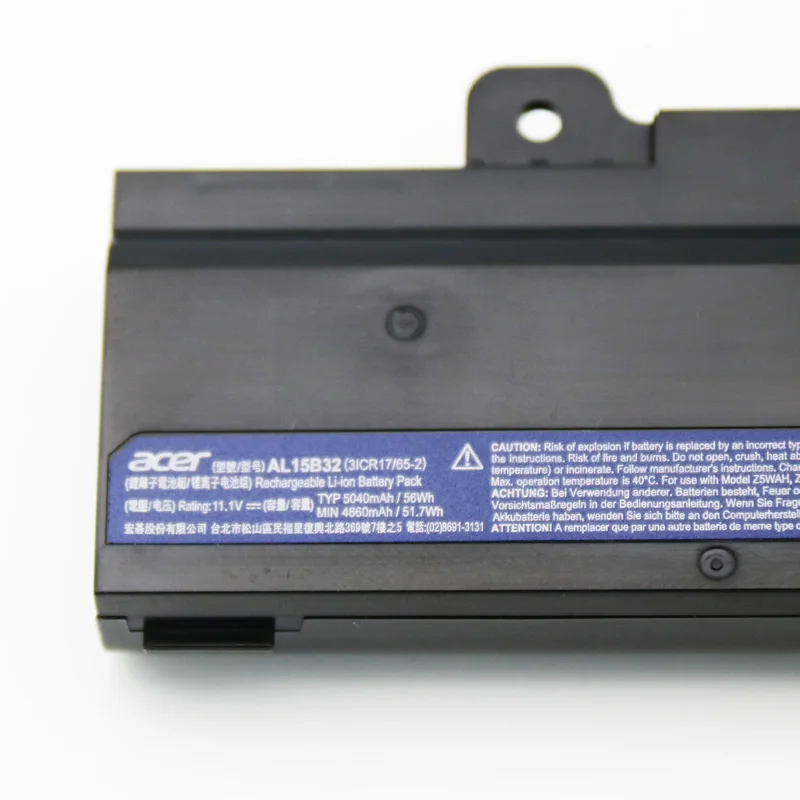 OEM Factory Laptop Battery 11.1V 4400mAh 46Wh AL15B32 For Acer Aspire V15 DG2 V5-591G Rechargeable Notebook Battery