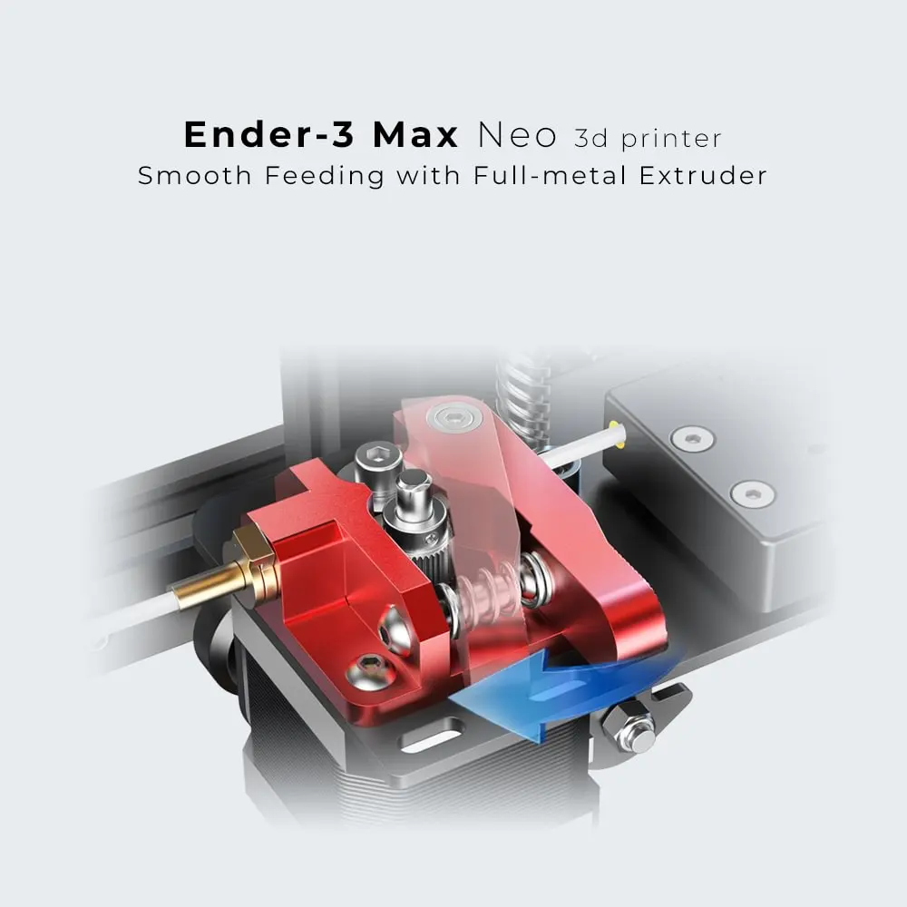 Creality Wholesale Ender-3 Max Neo Large Print Size 300*300*320mm Auto Leveling Dual Z-axis Upgrade Metal Extruder 3D Printer