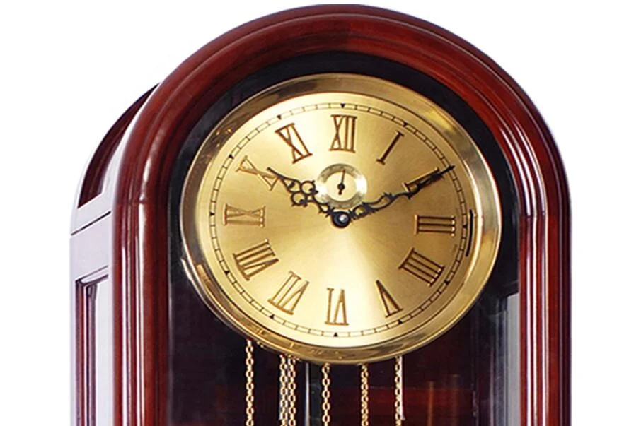 Pendulum Wood Traditional Floor Clock  Makes a Great Housewarming or Birthday Gift Chimes Every Hour with Westminster Melody