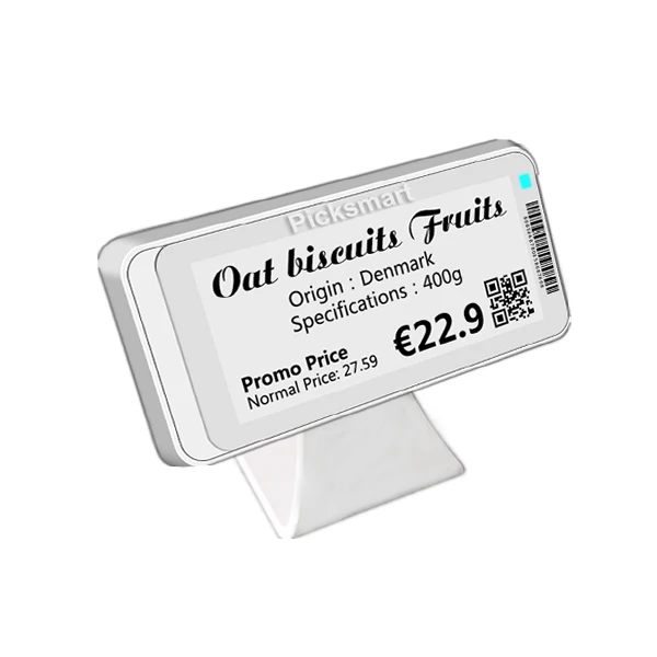Factory Direct Sale BLE 5.0 Technology 2.9 Inch Smart Retail Tags E ink Display ESL For Supermarket Electronic Shelf Label