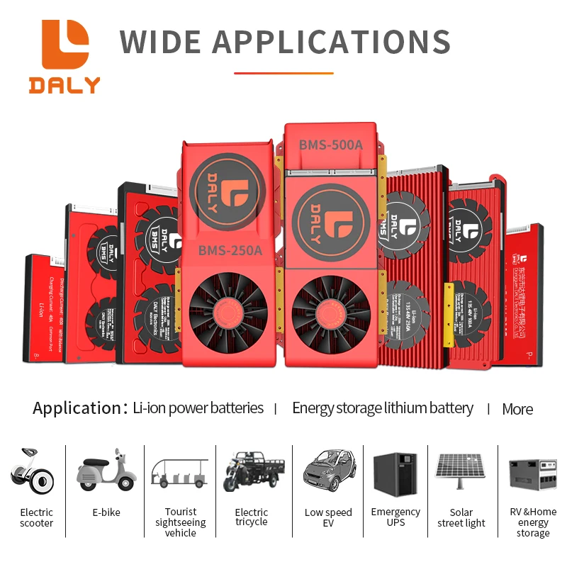 Аккумулятор Daly smart bms 48 В lifepo4 15s 16s 300a 400a 500a UART BT 485 CAN с