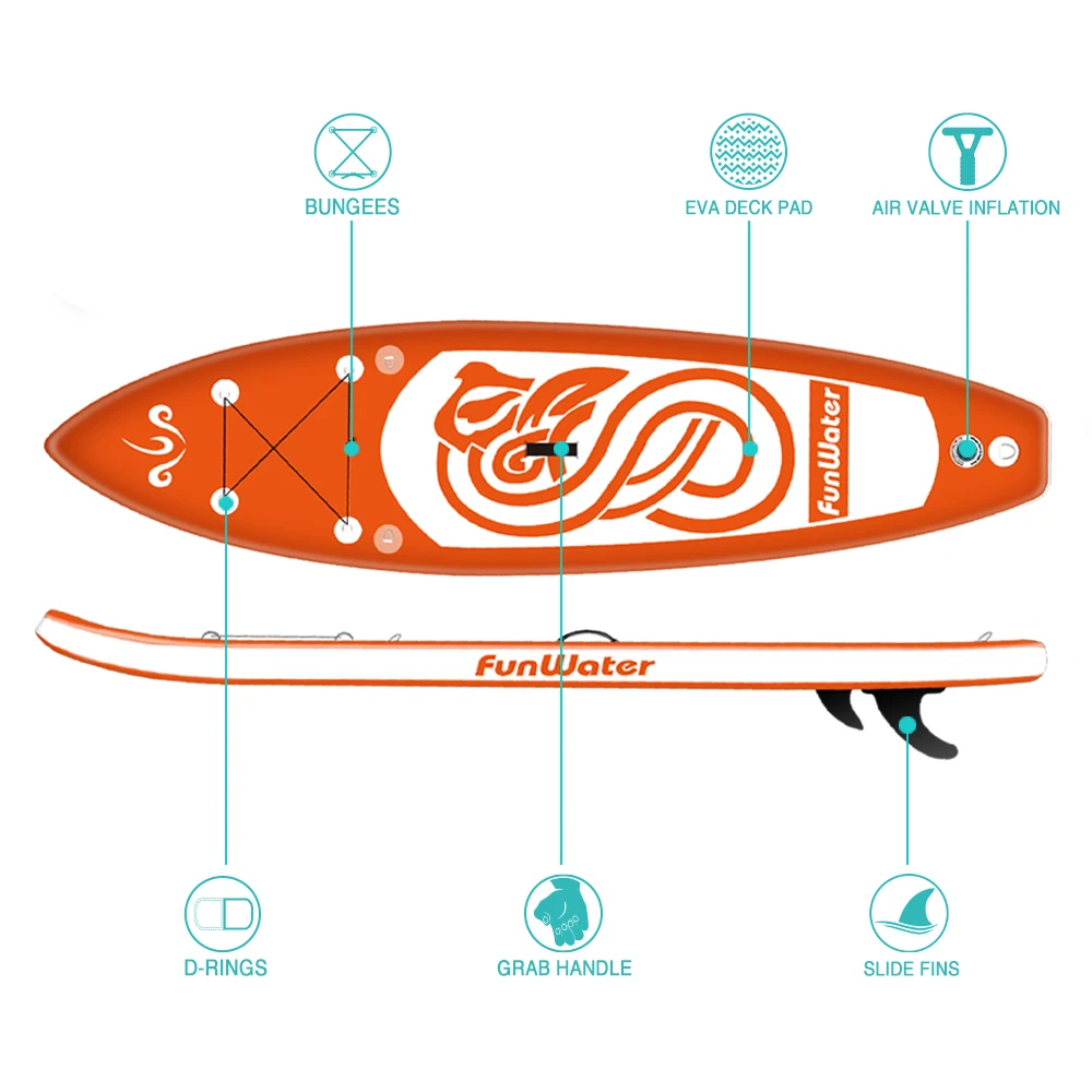  FUNWATER Drop Shipping sup stand up paddle board standup high quality