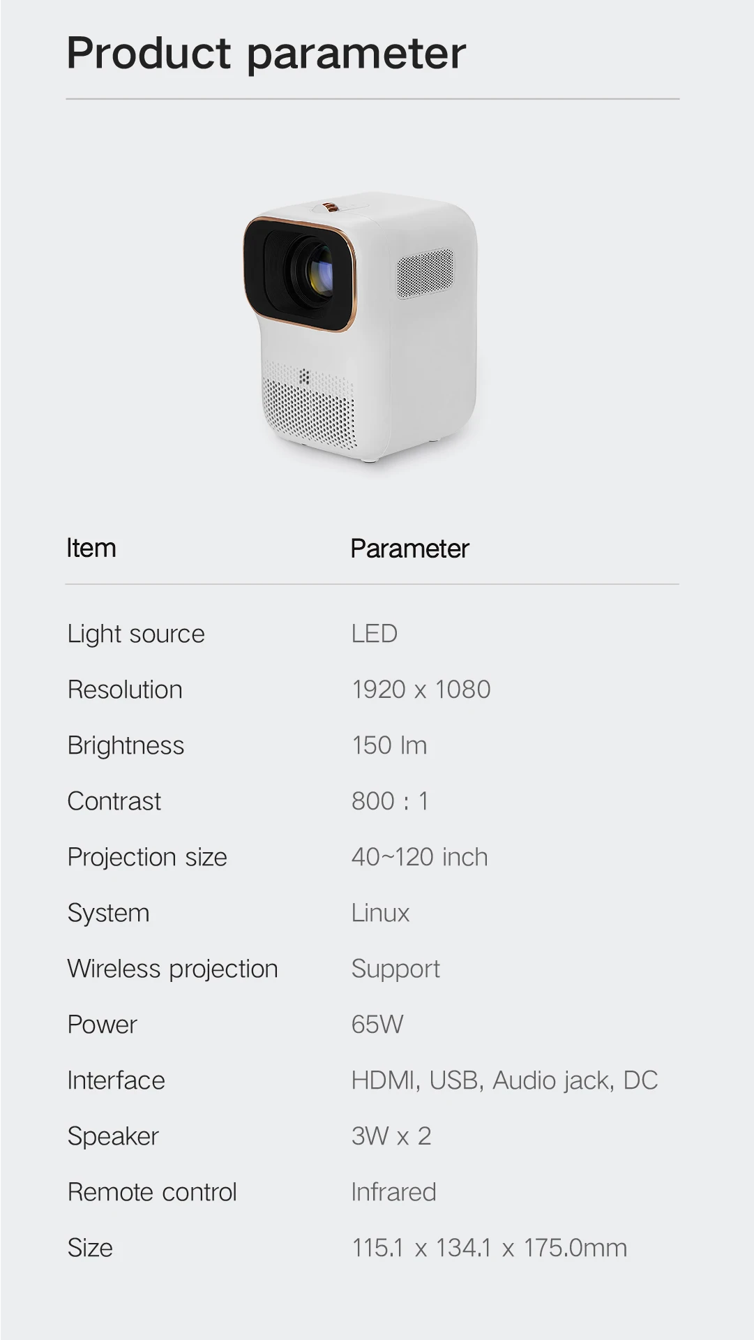 [Wupro x Formovie] Portable DLP Projector Q1 SE mini protector Led Projector