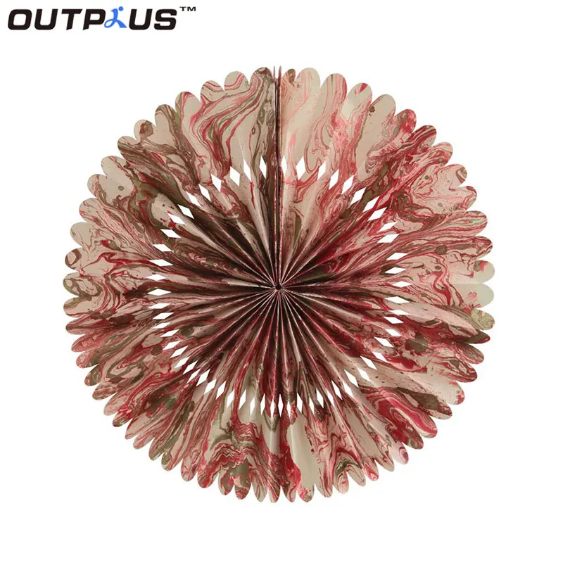 DIY Colorful Round Circles Fan Paper for Weddings Decoration