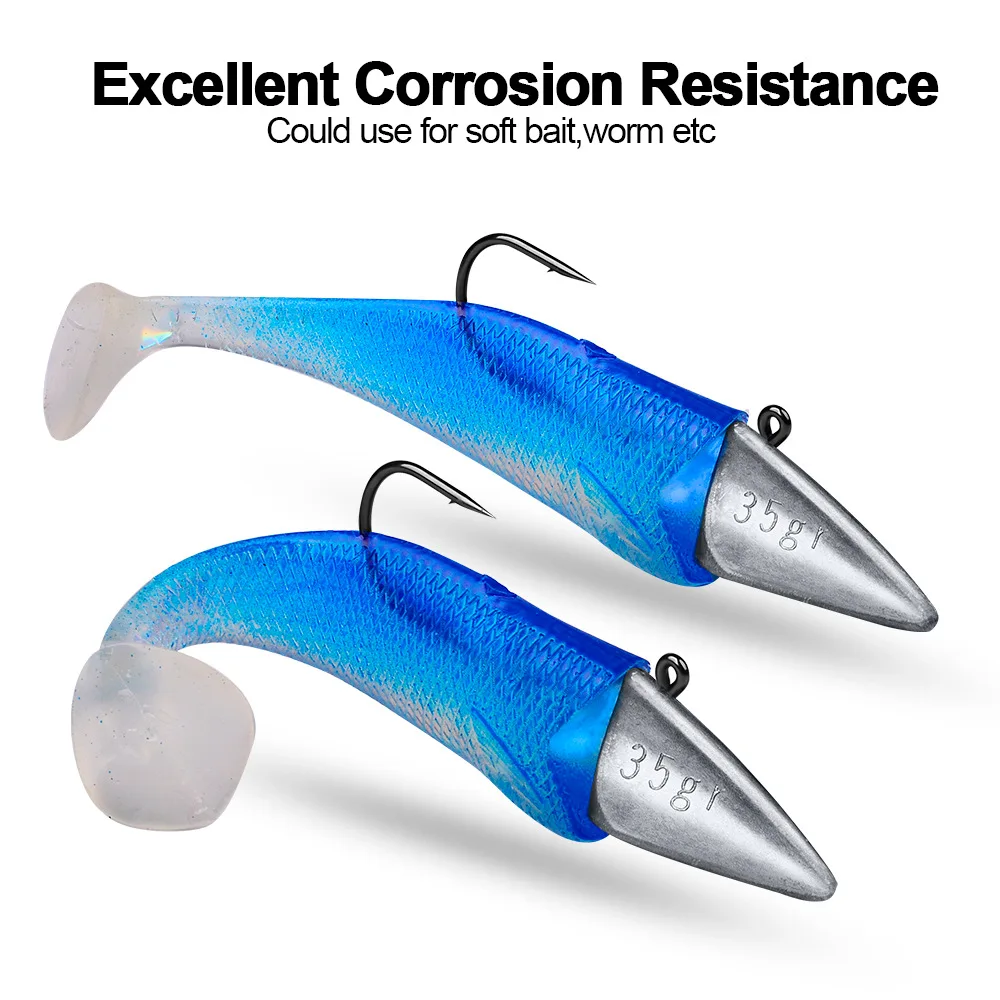 5pcs/bag Fishing Triangle Hooks Triangle Head Hooks 7g 10g 15g 21g 28g 35g Fishhooks Jig Head Soft Bait Fishing Hooks