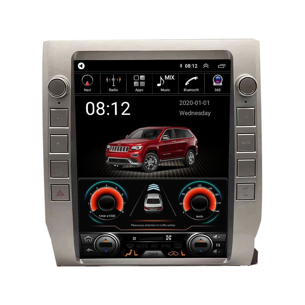 For Toyota Tundra 2015-2020 Radio Headunit Device Double 2 Din Quad Octa-Core Android Car Stereo GPS Navigation Carplay