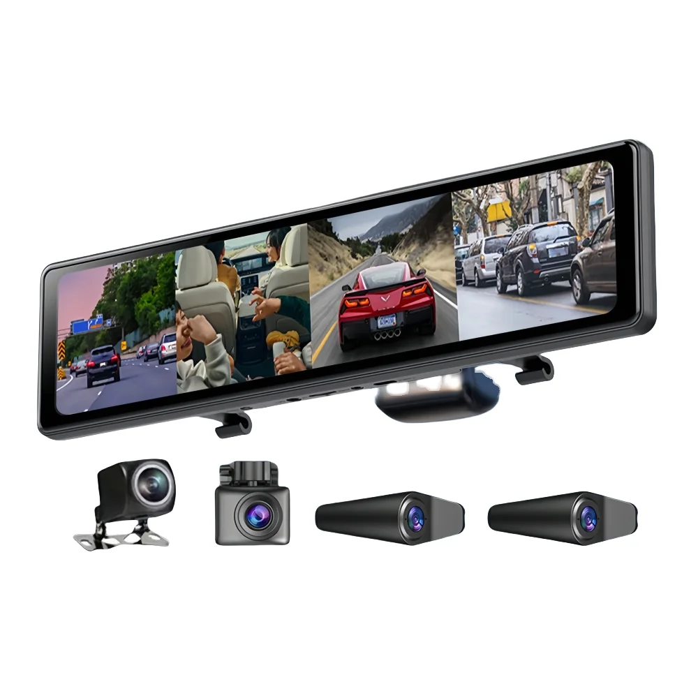 JMC Carplay AndroidAuto 2K 4K 1980*1080P 4G функции 3 камеры 1-летнее двойное зеркало заднего вида 4K Dash Cam DVR автомобили