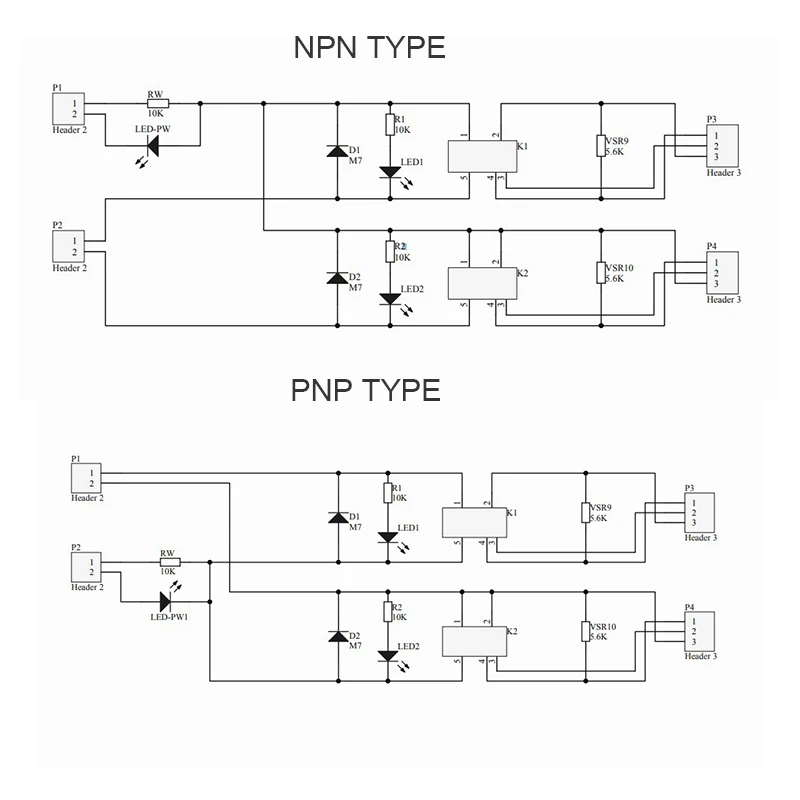 G2R-2 6-канальный триггерный релейный модуль 2NO 2NC электронный DPDT реле 24V с самонастраиваемым устройством