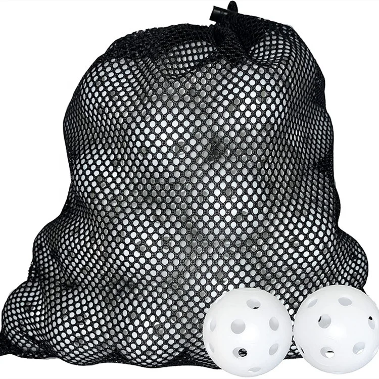 Colorful Plastic Golf Practice Ball Bulk Perforated Hollow Plastic Golf Training Balls