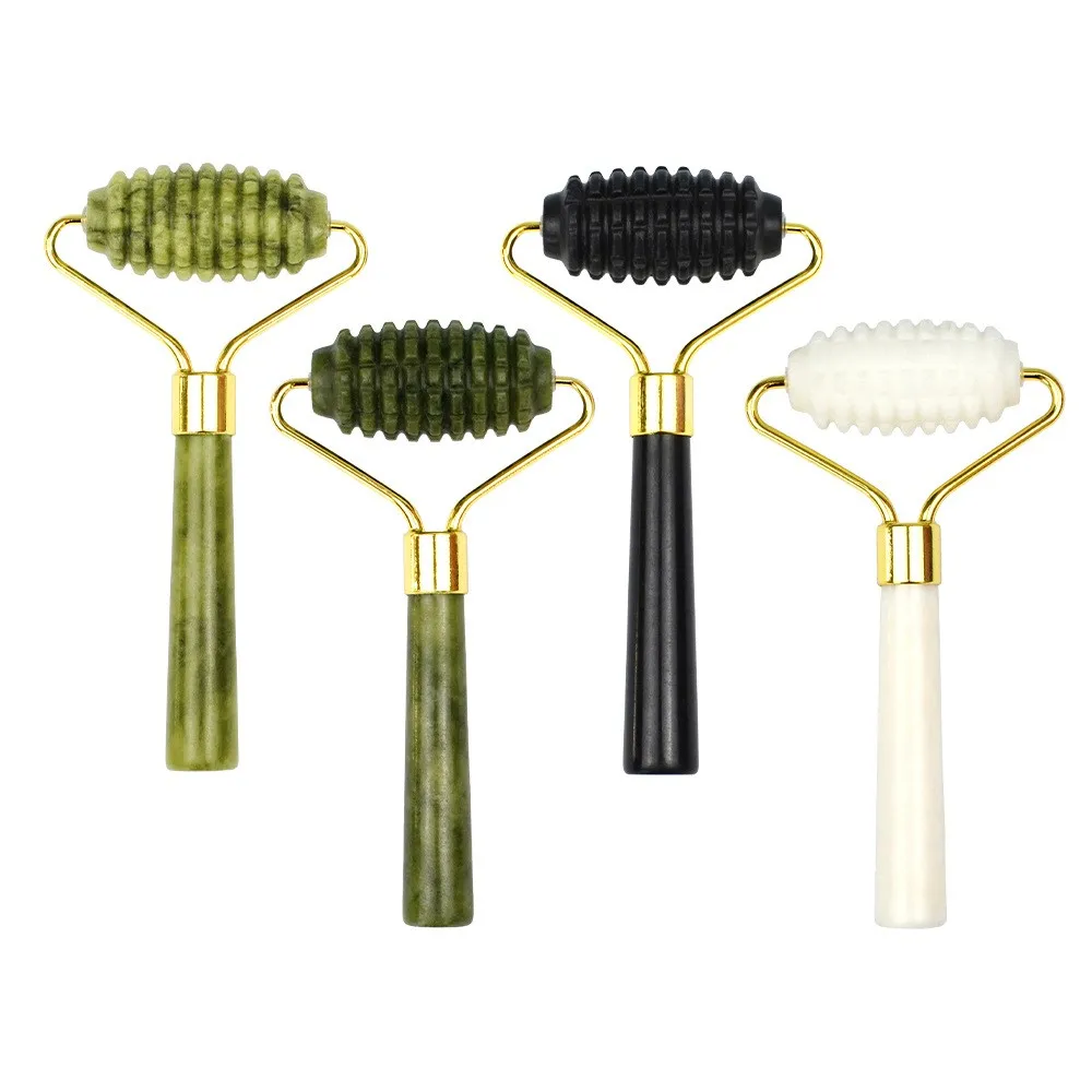 green black Xiuyan massage private label face luxury jade roller set