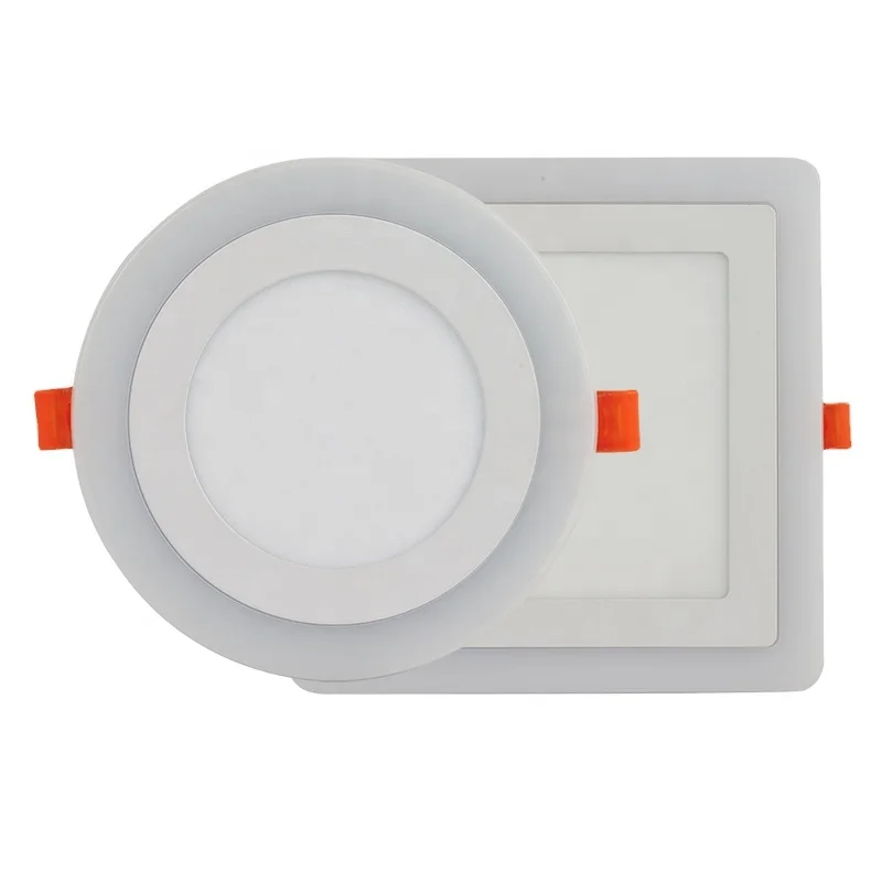 Commercial residential smd aluminum 3000k 4000k 6000k lamp 6 watt round square ip44 led ceiling light  panel