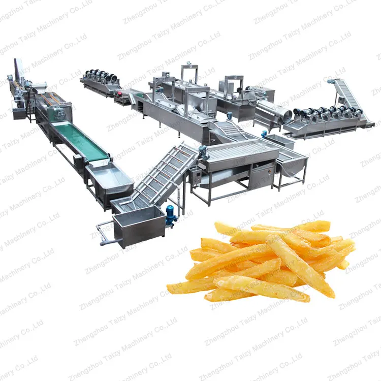 fully automatic 500kg/h frozen french fries production line