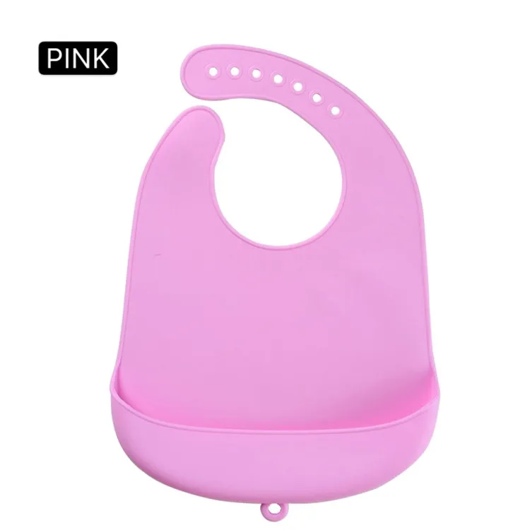 
Popular Food Grade Custom waterproof Baby Silicon Bibs With food catcher silicone baby bib 