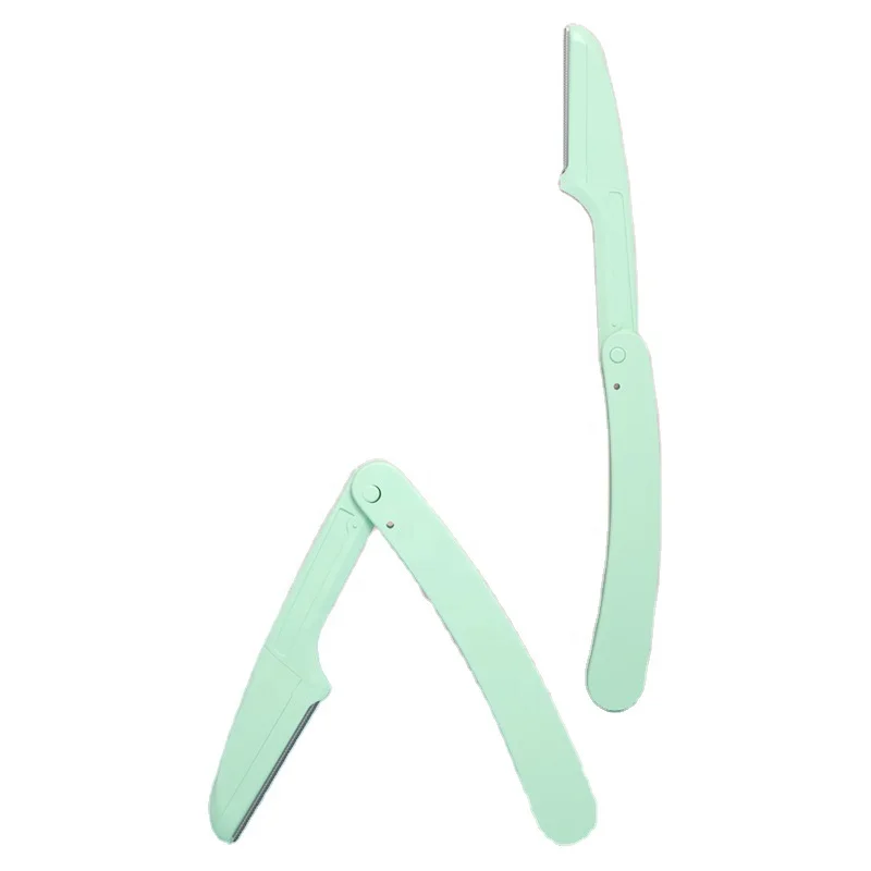 Safe Folding Ladies Face Shaver Eyebrow Trimmer Blade Anti-Scratch Razor Makeup Tools Eyebrow Trimmer Face Razor for Women