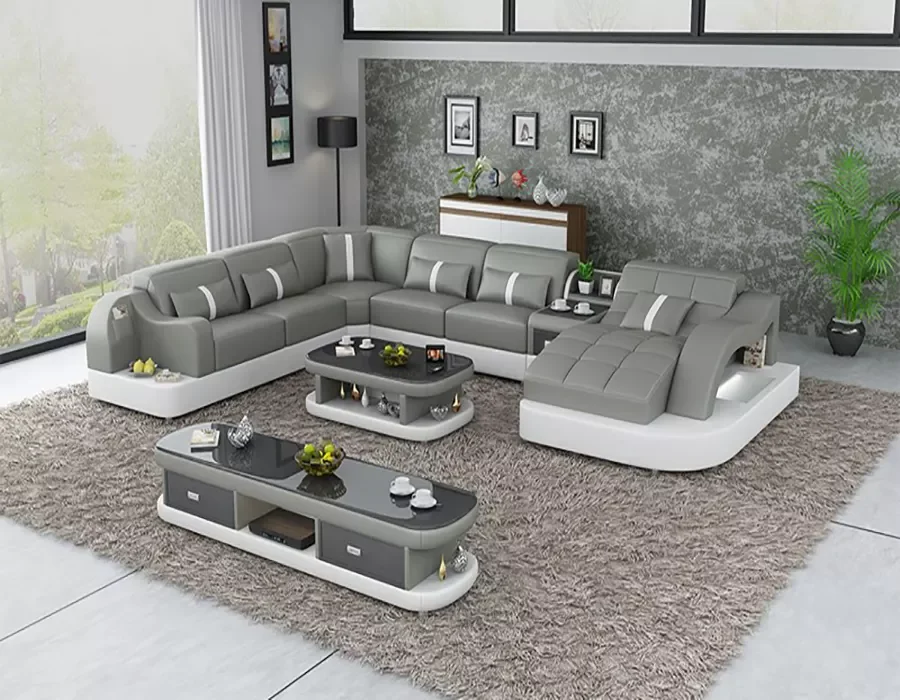 Luxury modern outdoor furniture lounge sofa set luxury with italian sofa set living room furniture armchair leather