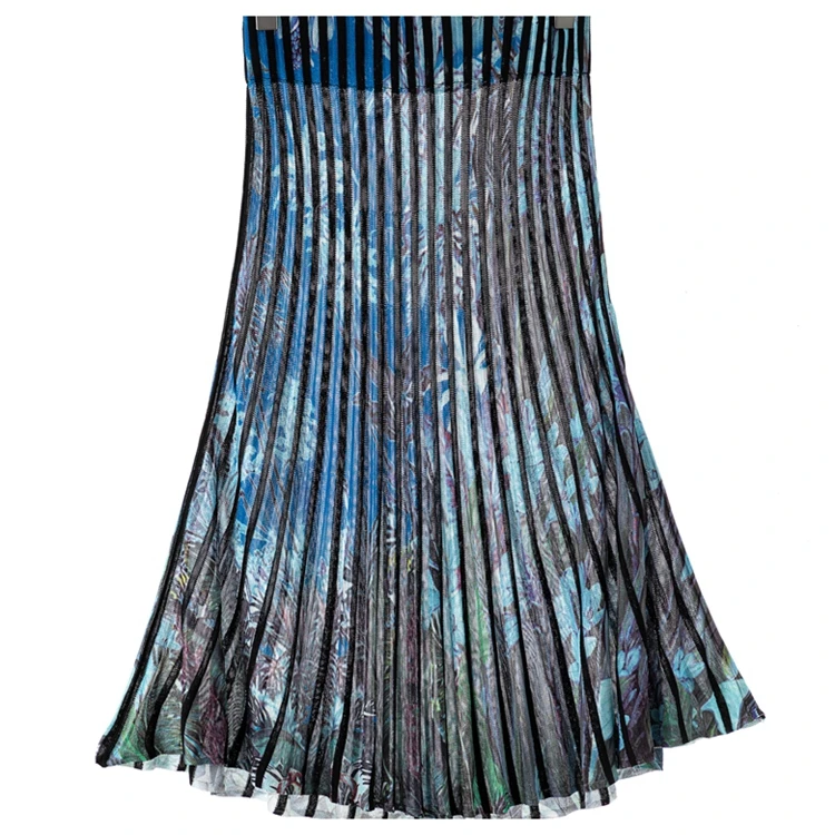 
China professional manufacture winter 100% rayon pleated womens skirts 