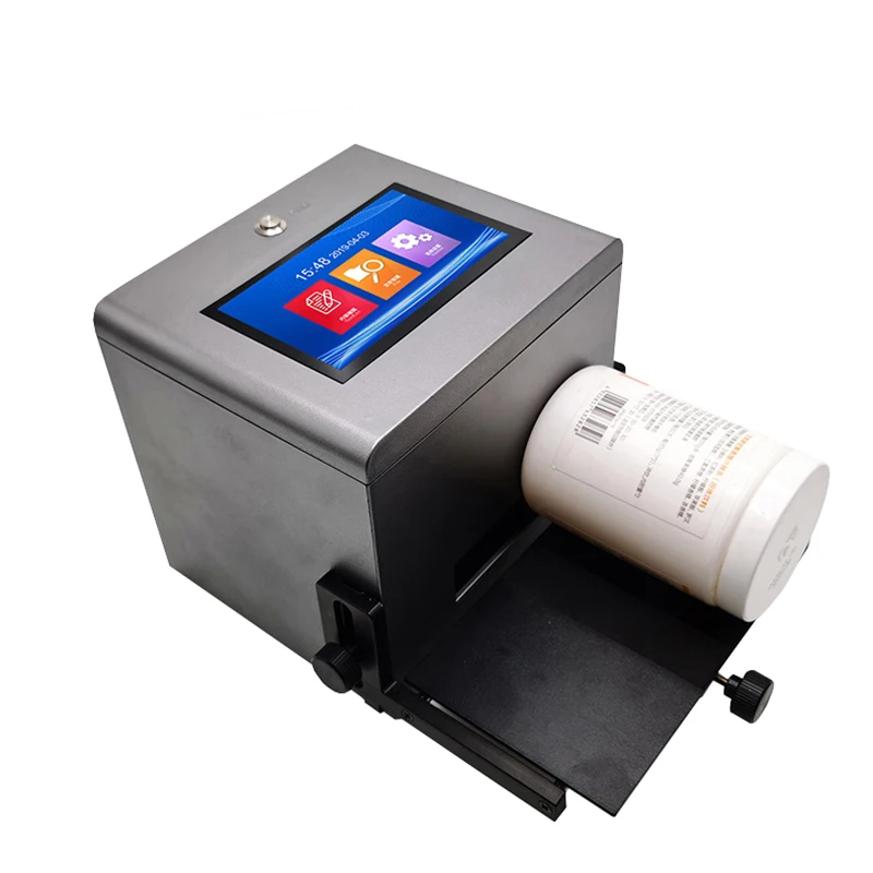 Desktop Static Inkjet Printer Small and big Character Inkjet Printer Encoder Expiry Date Printer