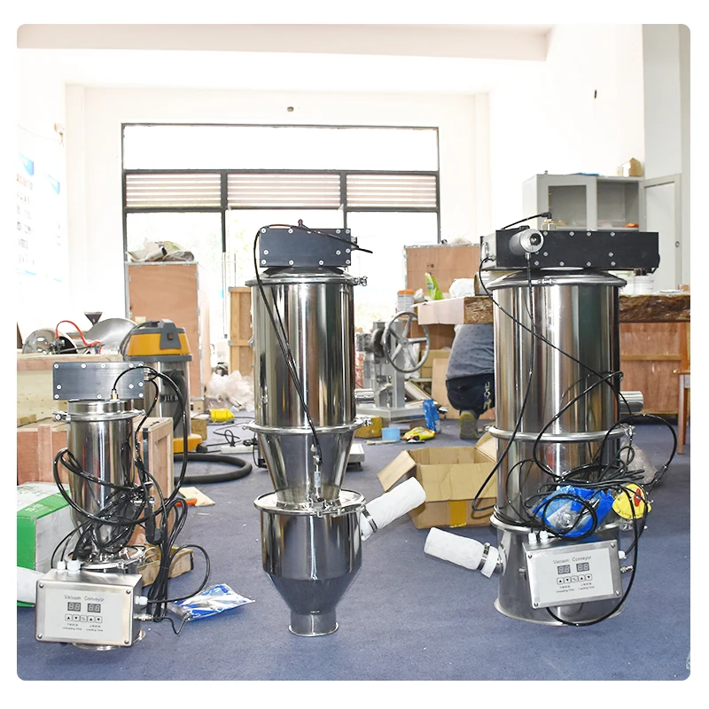 Integrated vacuum feeder carbon black powder automatic feeder device hand lift vacuum conveyor