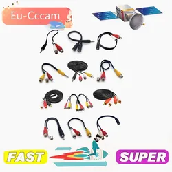 HD  cable 8 Line Europe Oscam Cccam Cline finder satellite TV Receiver Free Test