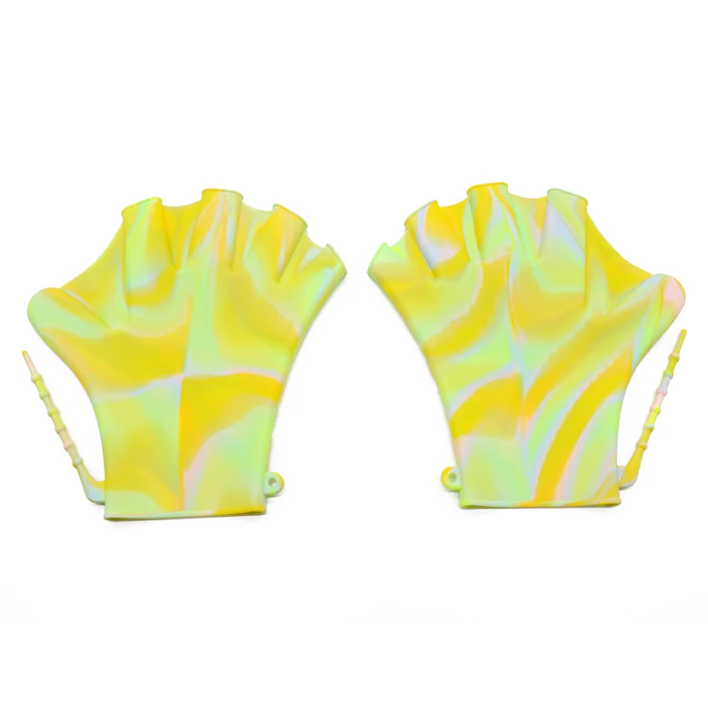 Children Unisex Water Aerobic Sports Gloves Soft Silicone Swimming Swim Webbed Gloves