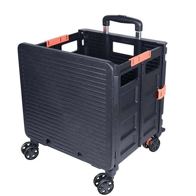 Small mini foldable collapsible folding supermarket Rolling shopping trolley 6 wheels cart bag price