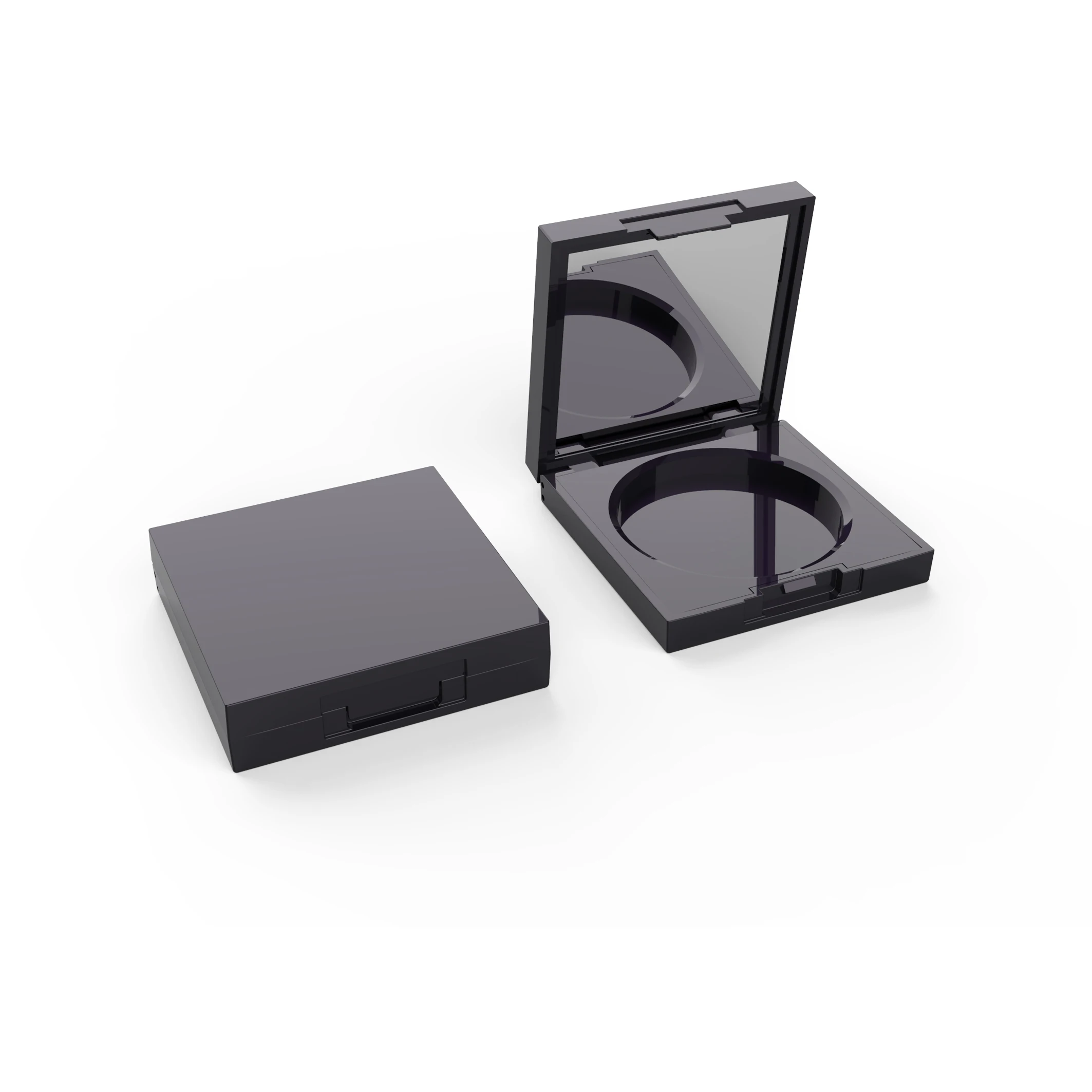 
Customized square plastic cosmetic compact container packaging compact powder private label 