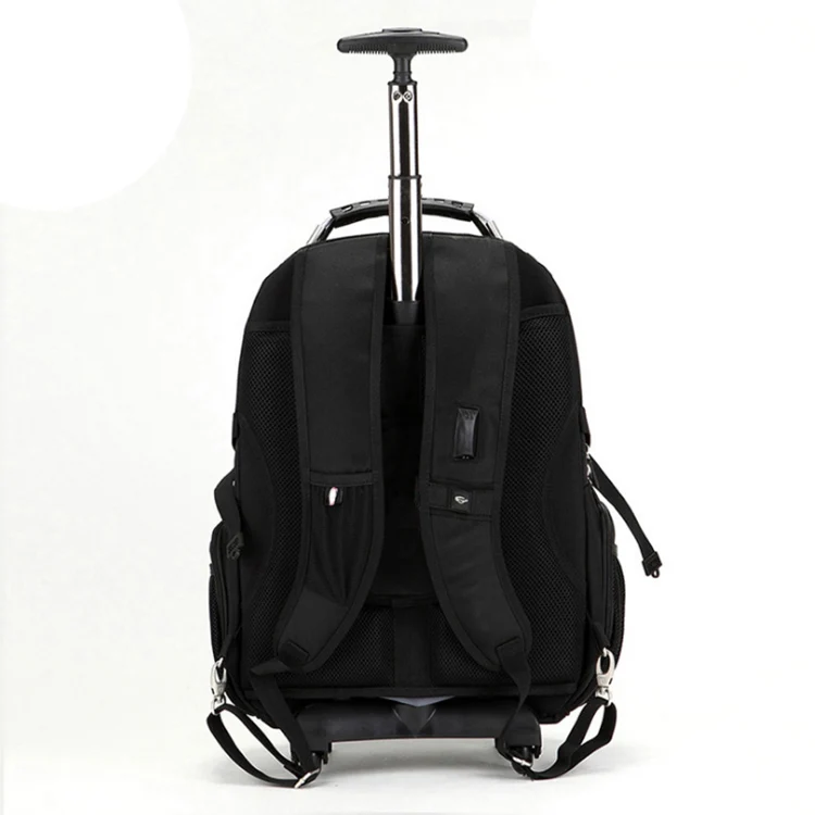 Carry On Expandable Trolley Bag Travel Backpack Office Computer Bag Laptop Backpack With Wheels