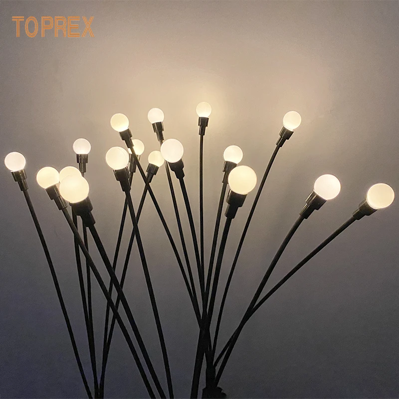 Persistent Highlighting Waterproof Warm White Flexible Firefly Solor Street Light For Outdoor Garden Park City Landscape Decor