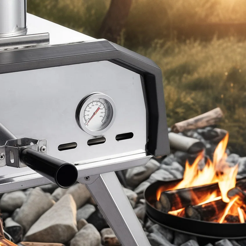 Kingfer 13 Inch Wooden Pellet Charcoal Pizza Oven New Design Household Built-In Wood Fire Oven